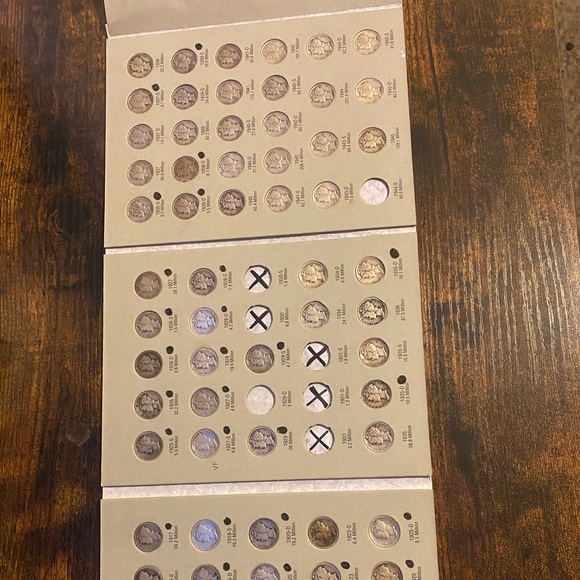 Partially Completed Mercury Dime album 1916-1945 (total of 67 coins) - Picture 2 of 5